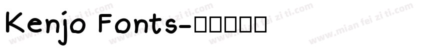 Kenjo Fonts字体转换